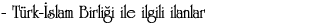 Türk İslam Birliyi, Qərb mədəniyyətinin zəmanətidir